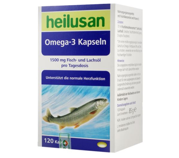 Sản phẩm bổ sung Omega 3 Heilusan Omega-3 Kapseln của Đức