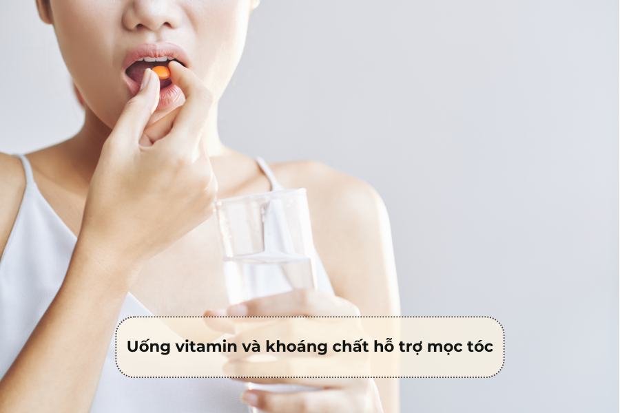 Uống vitamin và chất hỗ trợ khoáng chất