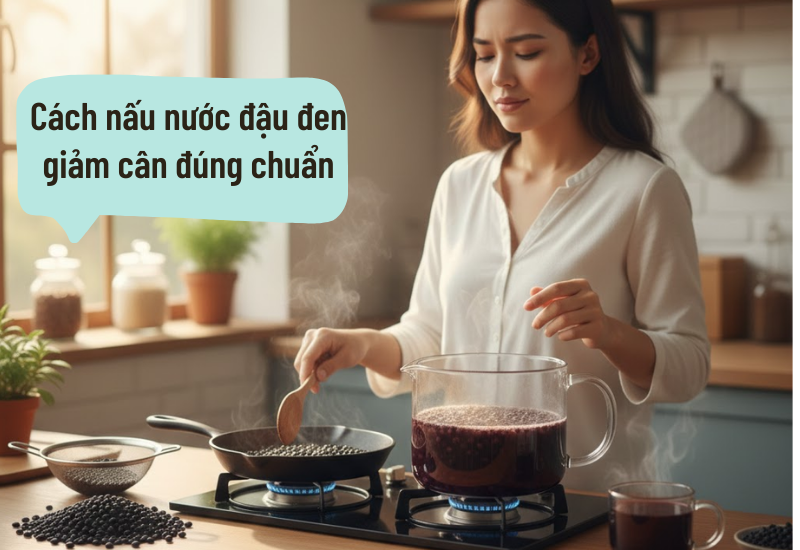 Cách nấu nước đậu đen giảm cân đúng chuẩn