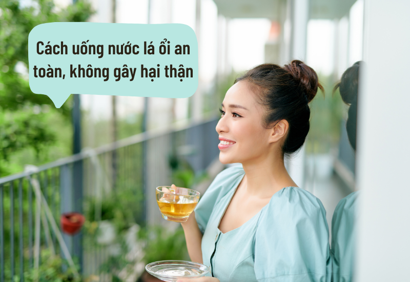 Cách uống nước lá ổi an toàn, không gây hại thận
