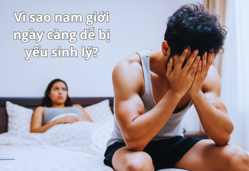 Vì sao nam giới ngày càng dễ bị yếu sinh lý