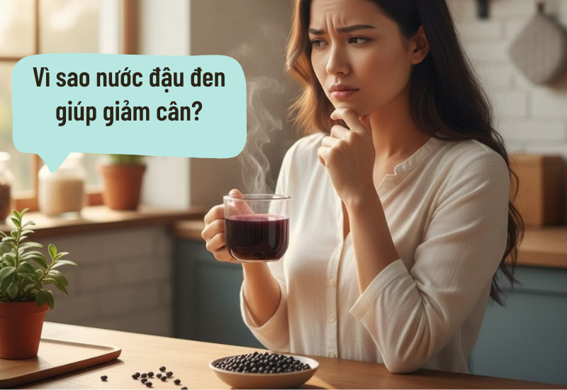 Vì sao nước đậu đen giúp giảm cân