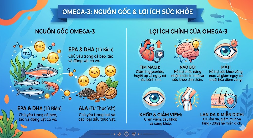 Omega 3 là gì và có lợi ích gì