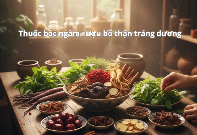 Thuốc bắc ngâm rượu bổ thận tráng dương
